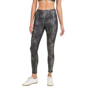 Mono B APH3008 Black & Gray Snakeskin Yoga Leggings